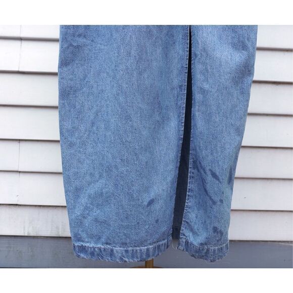 Vintage 90s Switch USA Sexy Denim Bodycon Midi Dress - Picture 4 of 8